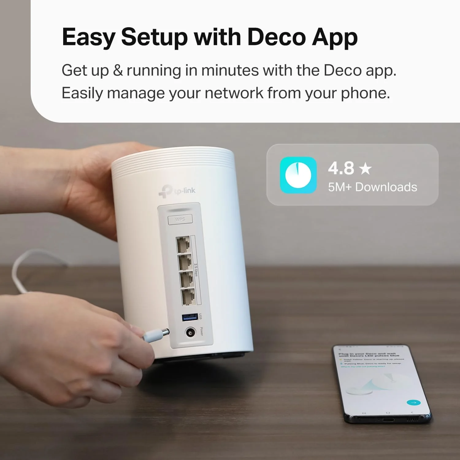 Deco Be28 Router Wi-Fi 7 Tri-Band BE10000 Mesh Router, Deco BE63 1-Pack - TP-Link Tapo ...